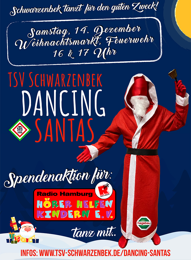 Poster Dancing Sanstas des TSV Schwarzenbek für Hörer helfen Kindern