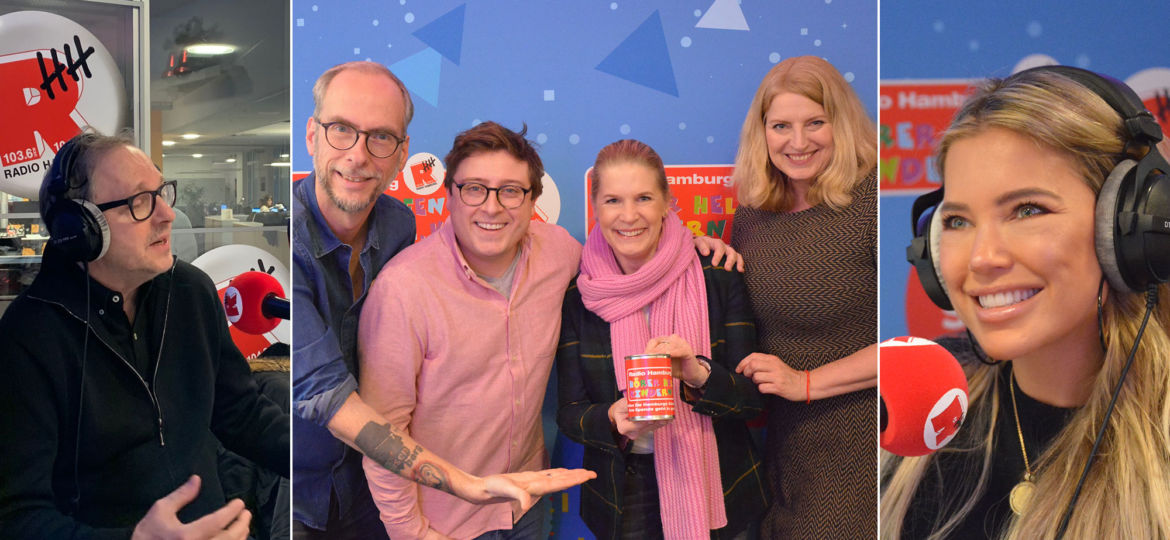 Collage 2 Promis im Hörer helfen Kindern Spendenmarathon 2019