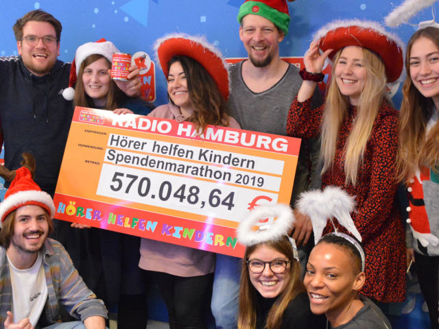 Introbild Finale des Hörer helfen Kindern Spendenmarathons 2019