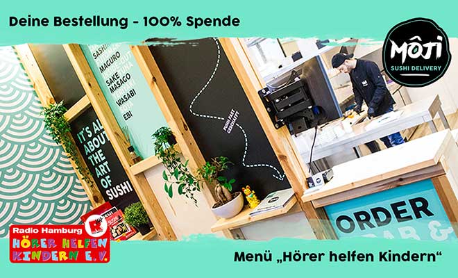 Bei Moji Sushi Delivery: Sushi schlemmen und Gutes tun