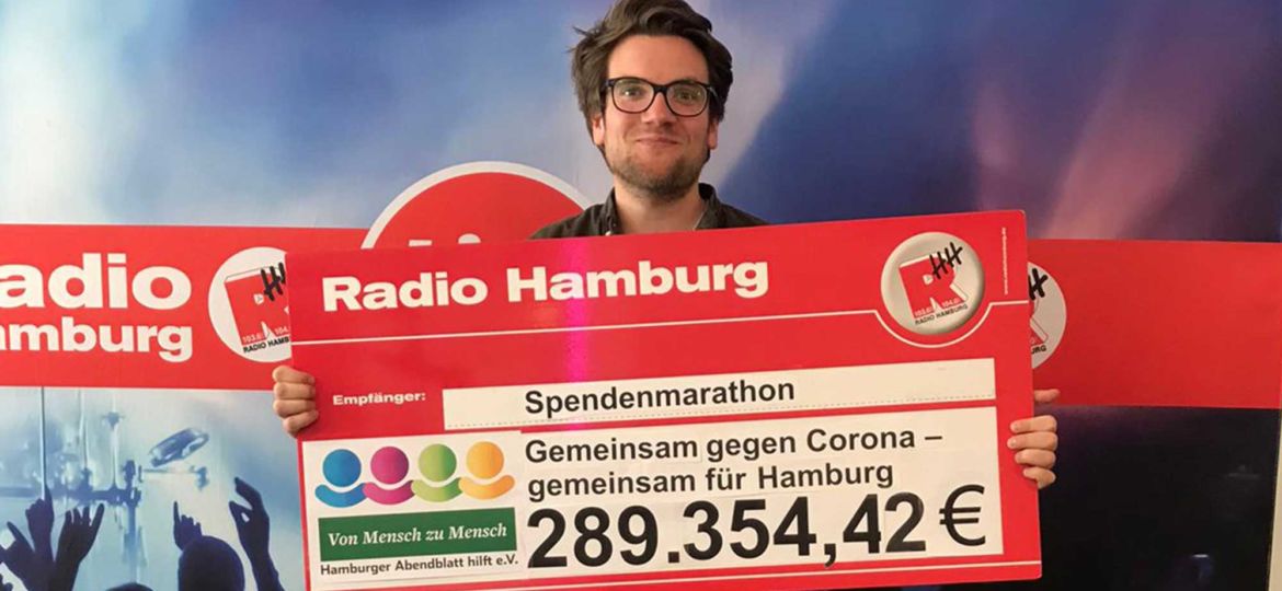 Introbild Finale des Radio Hamburg Corona Spendenmarathon