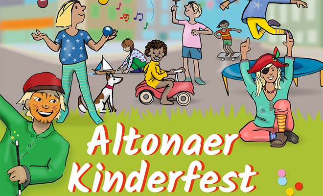 Hörer helfen Kindern auf dem Kinderfest im Mercado Altona