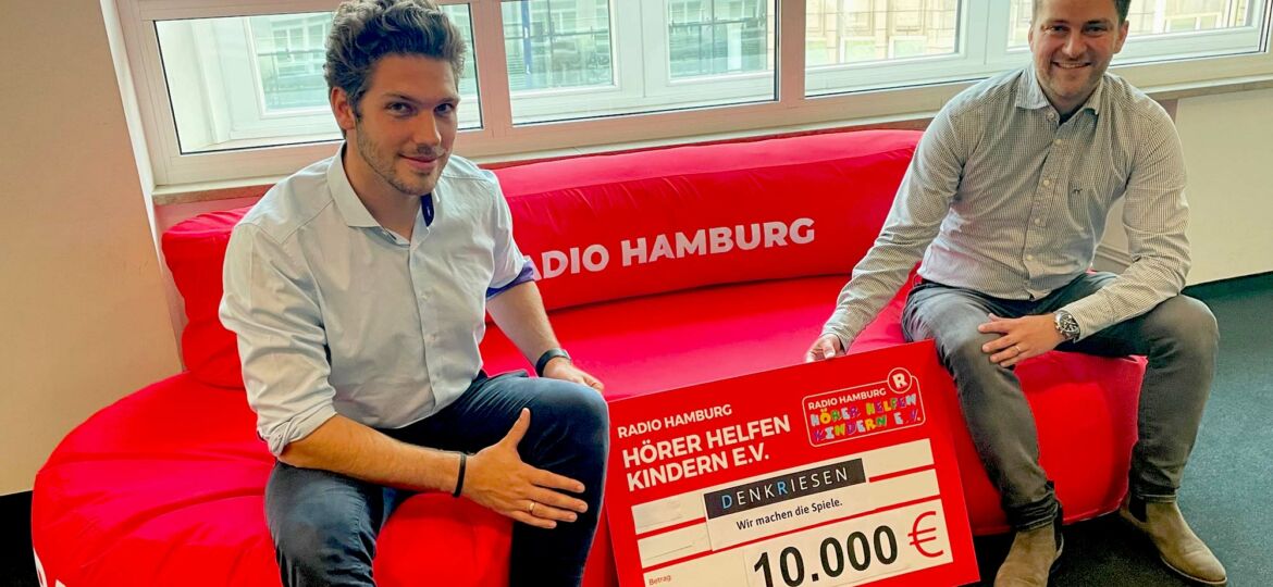 Introbild Dankeschön an die Firma DENKRIESEN von Hörer helfen Kindern