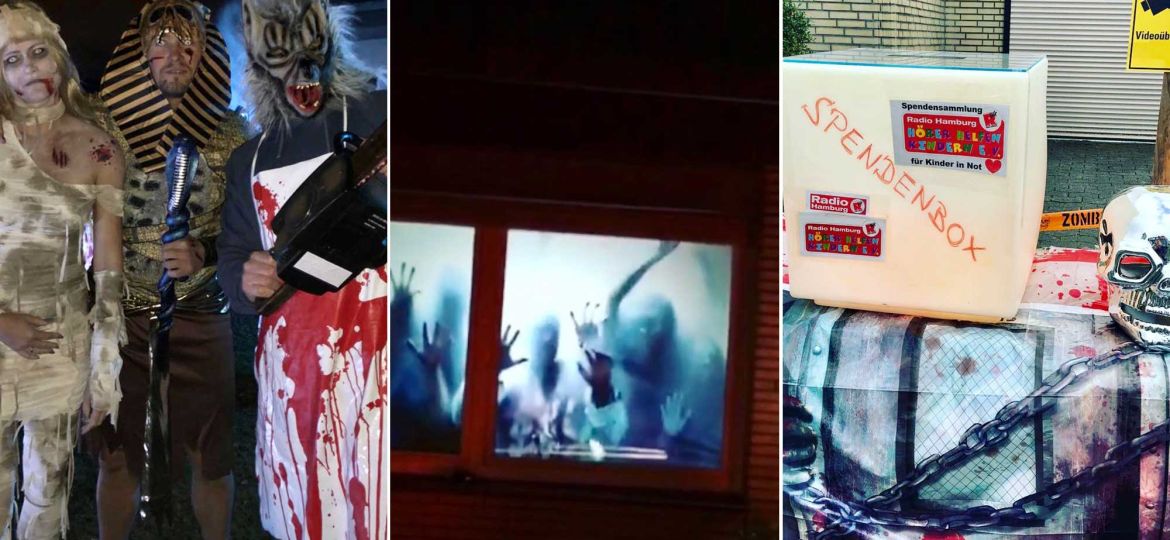 Introbild Horrorhaus in Hummelsbüttel sammelt für Hörer helfen Kindern