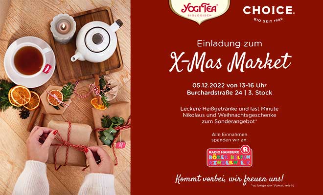 Last-Minute-Nikolaus-Markt von YOGI TEA für Hörer helfen Kindern