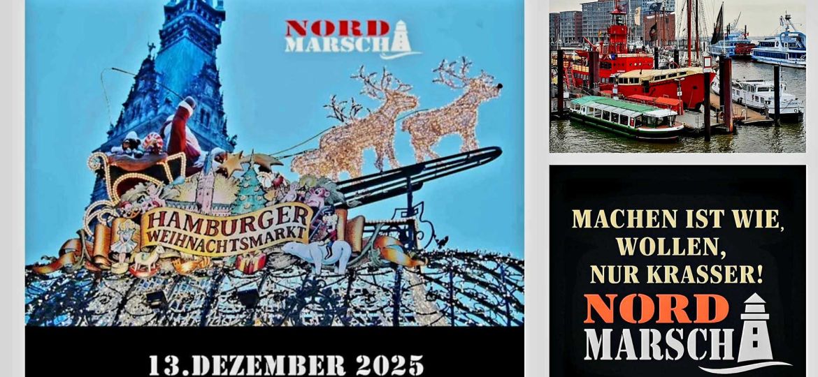 Introbild Nordmarsch läuft für Hörer helfen Kindern