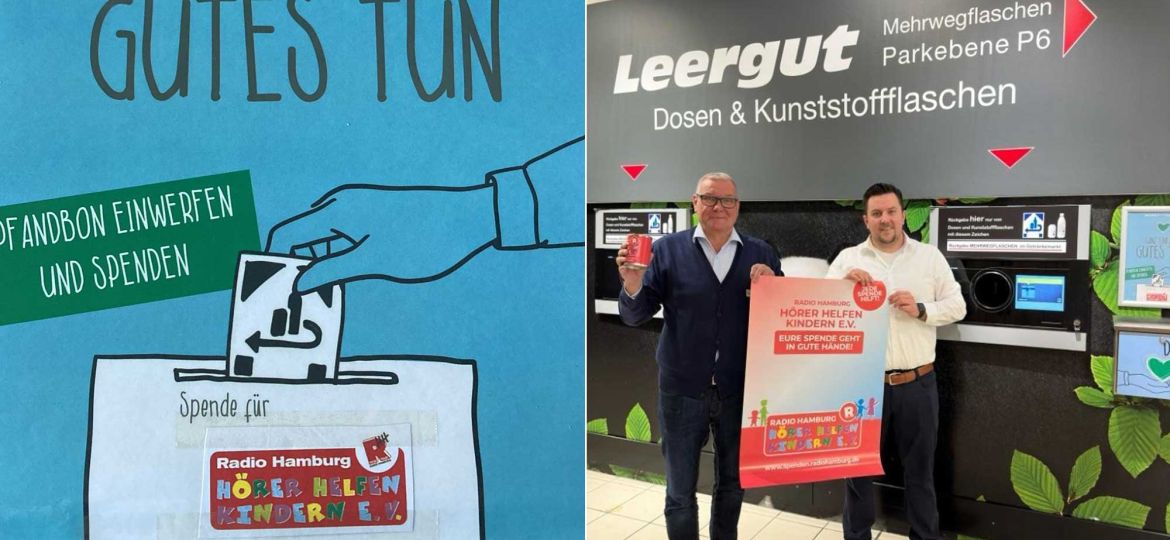 Introbild Spendenaktion vom Marktkauf Center Harburg für Hörer helfen Kindern