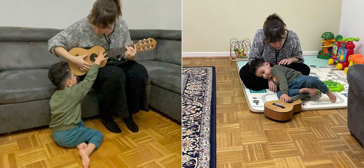 Introbild Kian bekommt Musiktherapie finanziert durch Hörer helfen Kindern