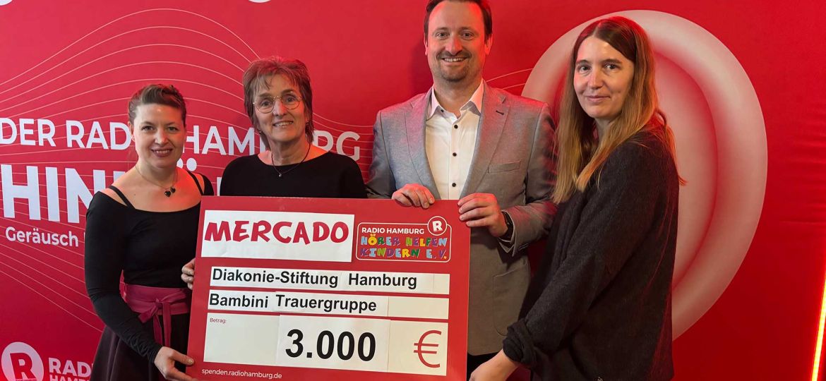 Introbild Mercado Altona spendet für Hörer helfen Kindern