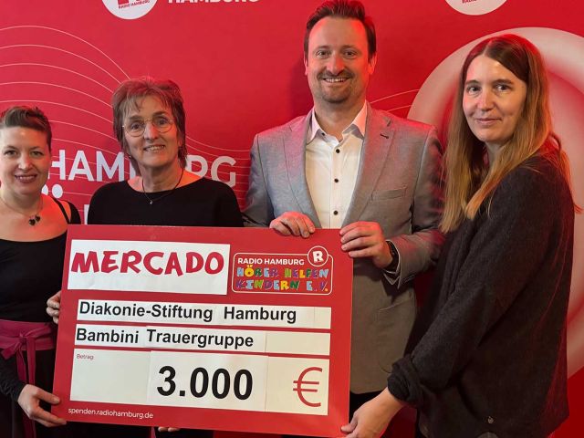 Introbild Mercado Altona spendet für Hörer helfen Kindern