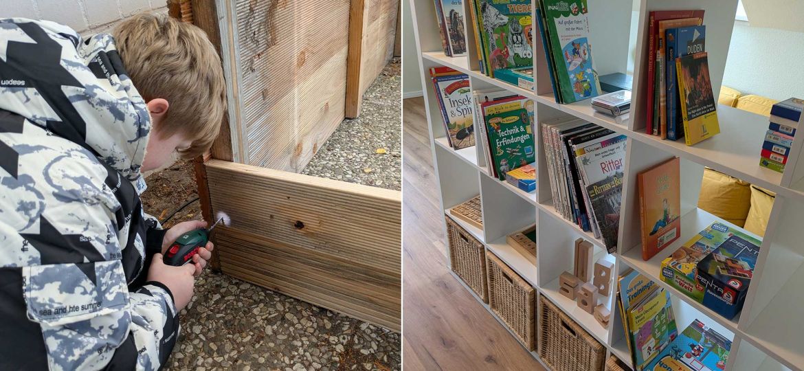 Introbild Tagesgruppe Bramfeld bekommt neue Materialen von Hörer helfen Kindern