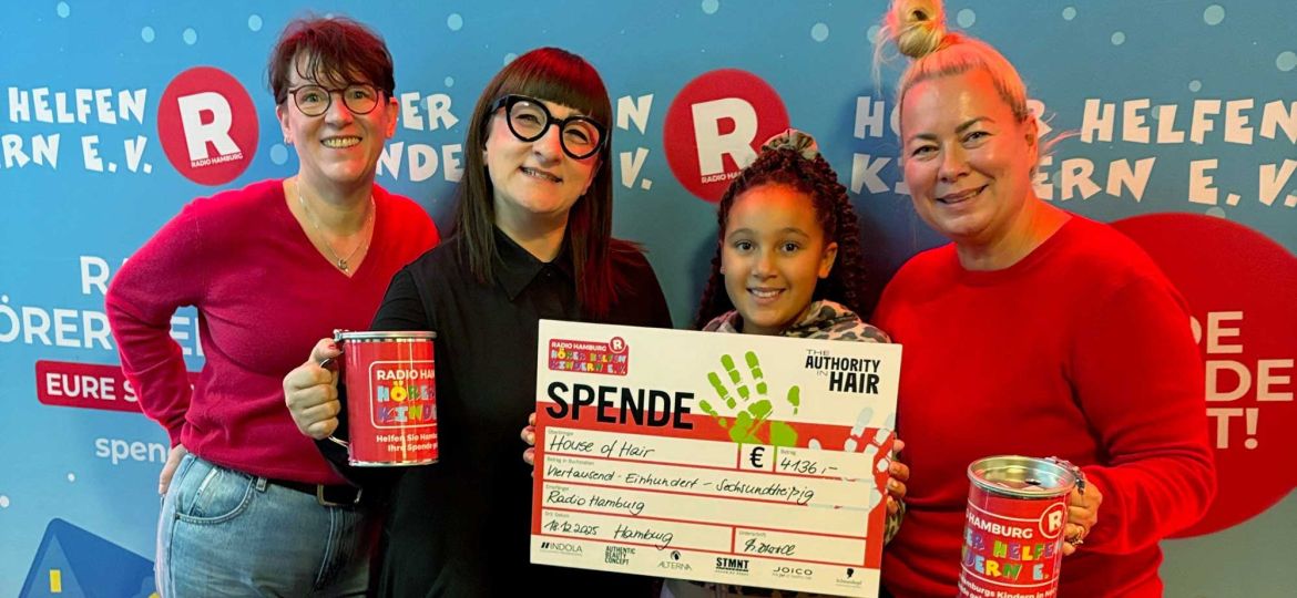 Introbild Danke an House of hair für Hörer helfen Kindern Spendenaktion