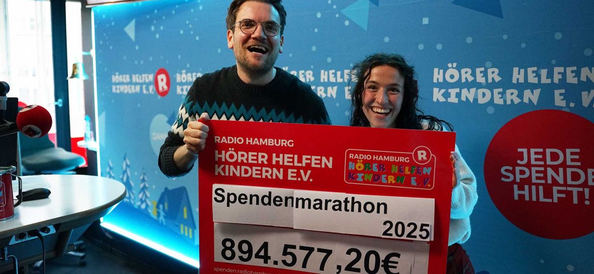 Introbild Finale des Hörer helfen Kindern Spendenmarathons 2025