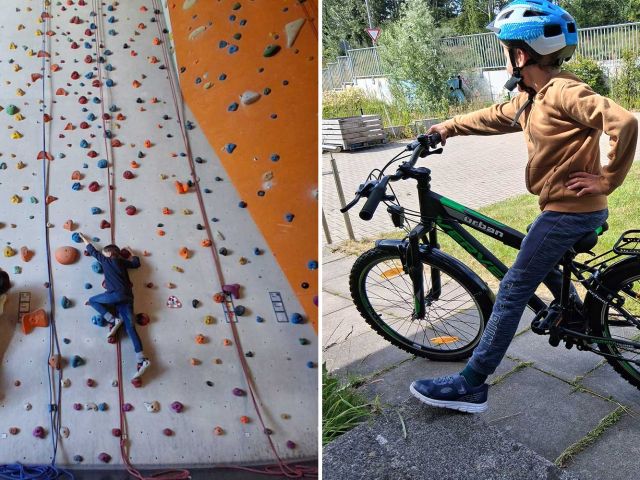 Introbild Hörer helfen Kindern Spendenmarathon 2025 Klettertraining für Felix