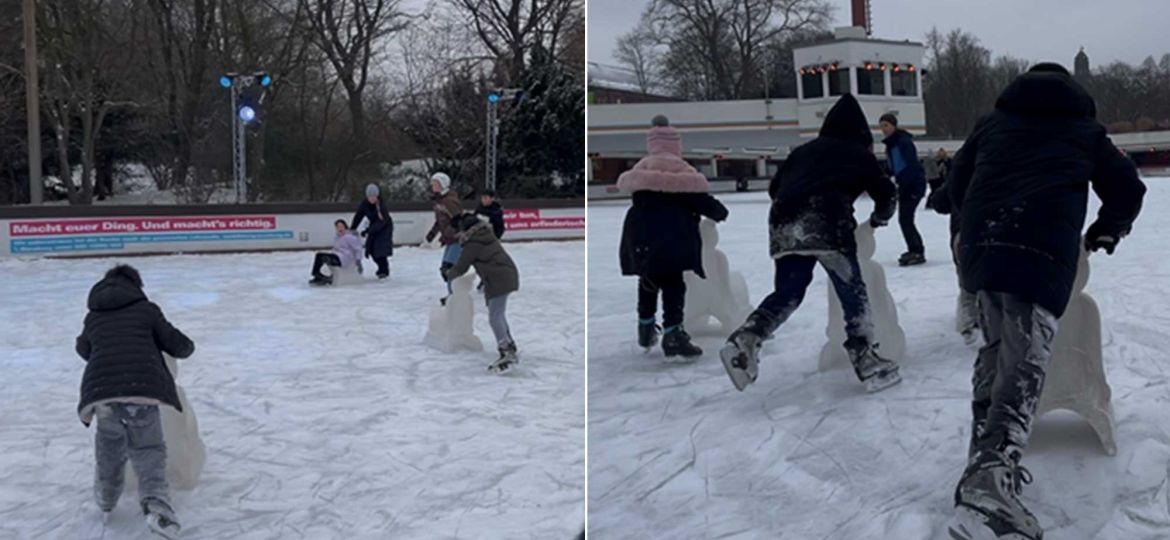 Introbild Eislaufausflug für Schüler der Grundschule Archenholzstraße finanziert von Hörer helfen Kindern