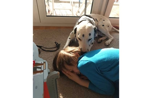 04-Mikhail-bekommt-Hundetherapie-von-Hörer-helfen-Kindern